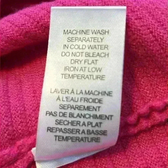 Chelsea & Theodore Women's Sweater Size L Pink Mock Neck Oversized - Picture 6 of 8